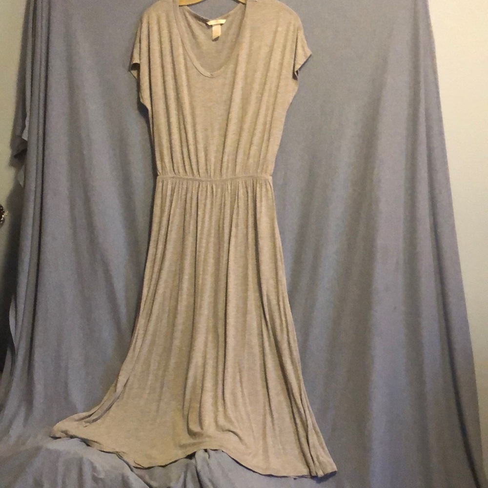 H&M Basic grey short sleeve tee shirt dress size medium